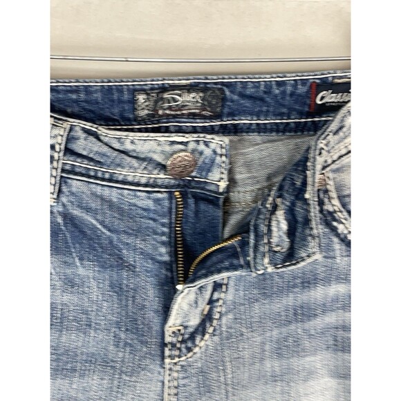 Silver Women 32 Jeans Suki High Baby Boot Stretch Denim Medium Wash Y2K Western - Picture 6 of 11